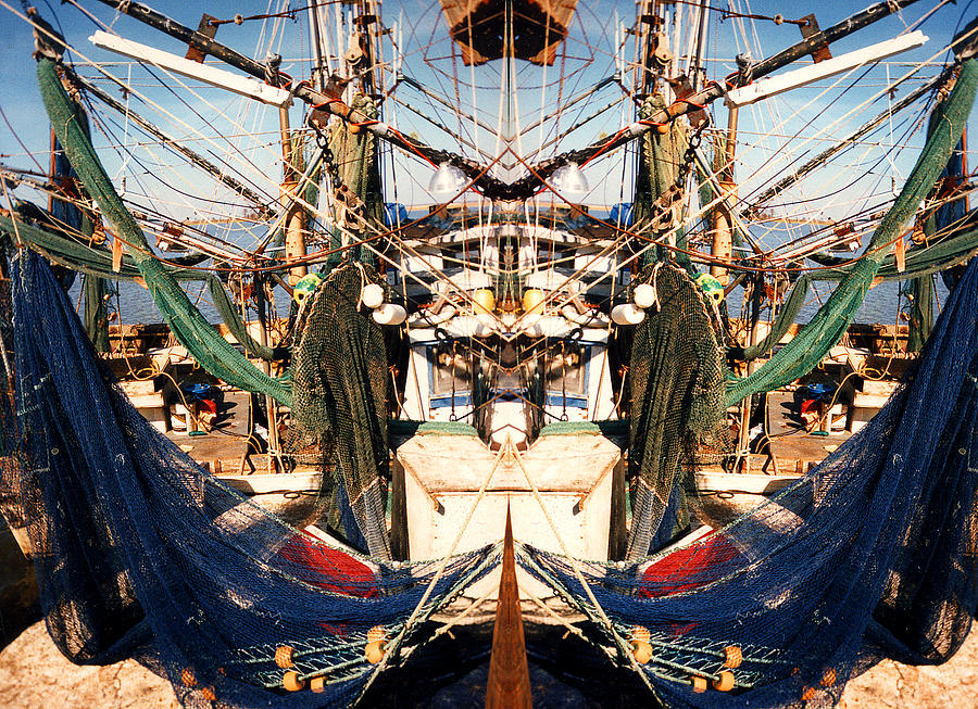 Shrimp boat Abstract Photograph by Anne Cameron Cutri