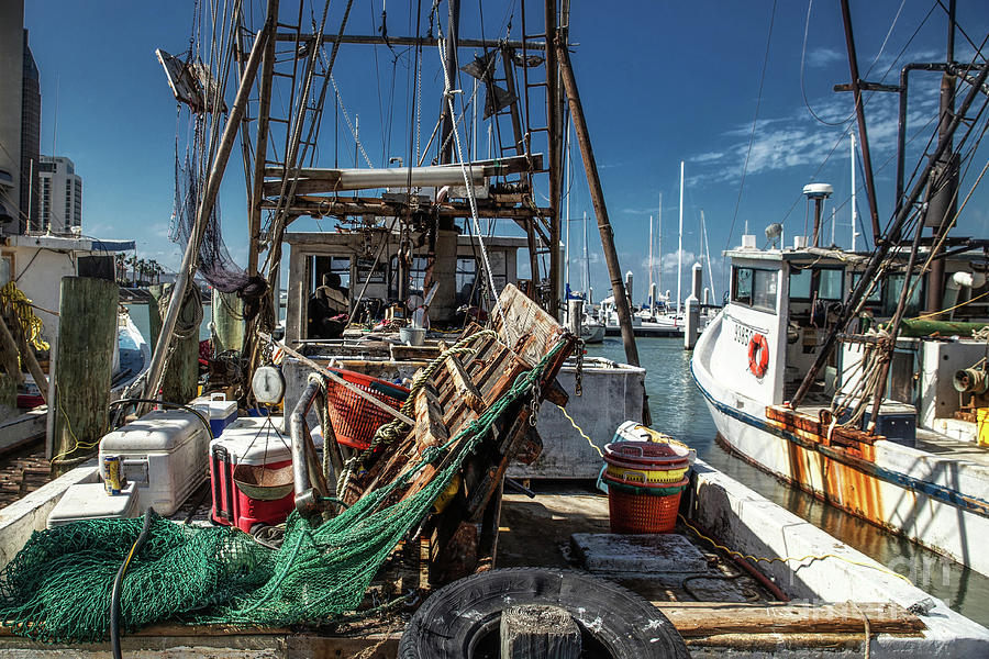Shrimp Boat Chaos Photograph by Lynn Sprowl