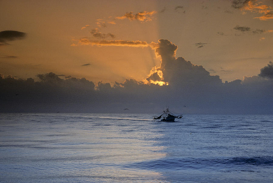 Shrimp Boat In The Gulf Of Mexico Photograph by Kenneth Garrett