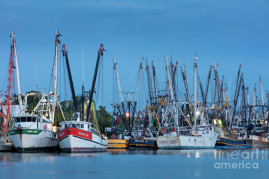 Shrimp Boats at Twilight Photograph by Brian Jannsen