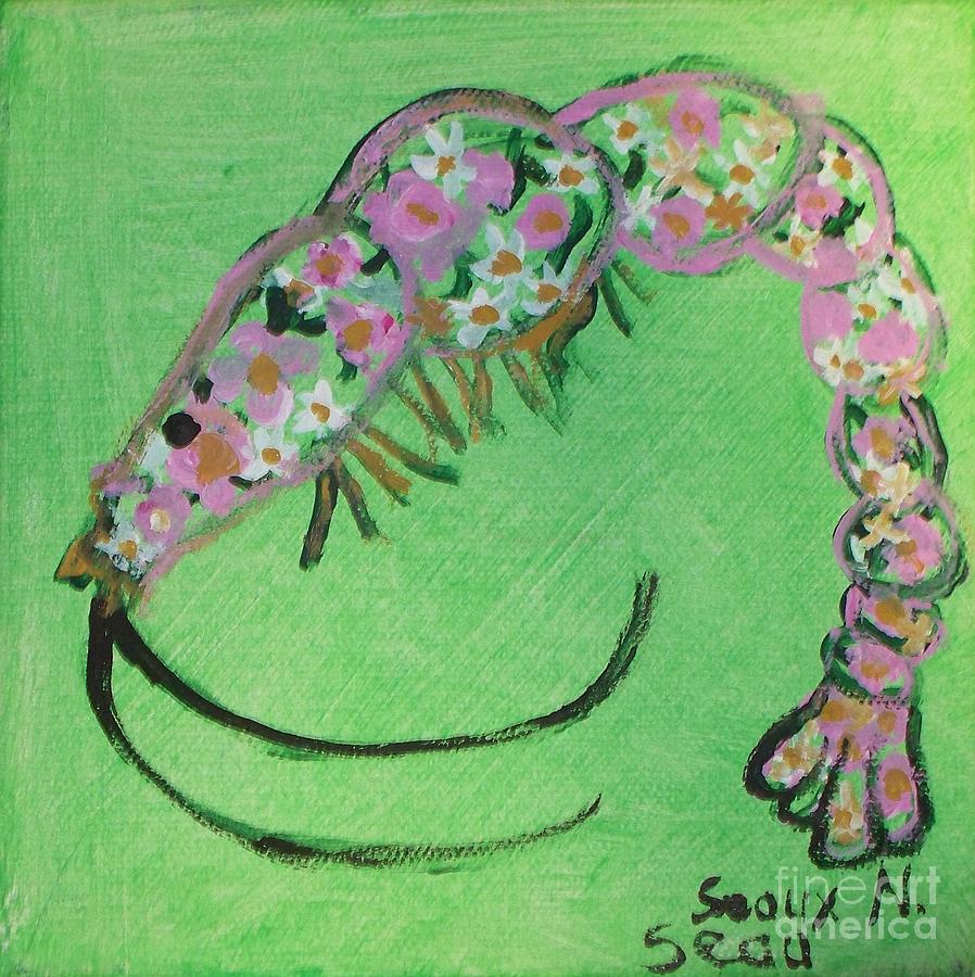 Shrimp Rolled In Flower Painting by Seaux-N-Seau Soileau