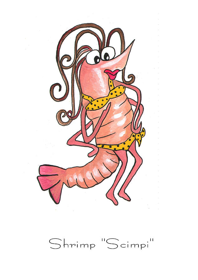 New Orleans Painting - Shrimp Scimpi by Elaine Hodges