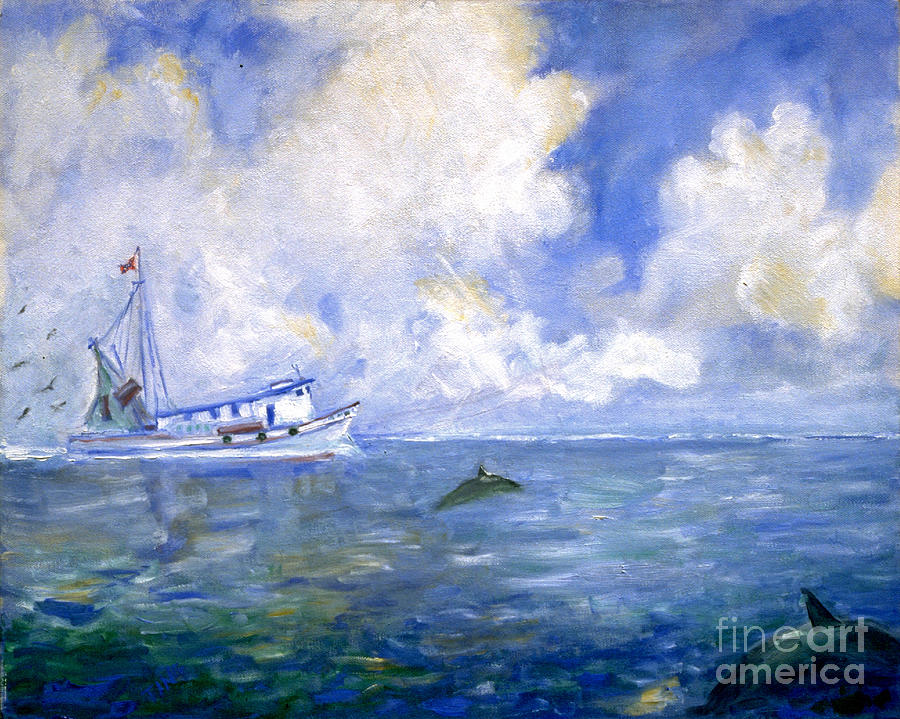 Shrimpboat Bill Painting by Doris Blessington