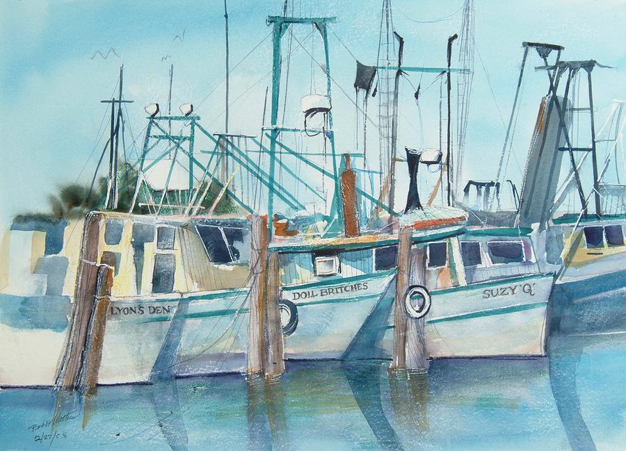 Shrimpers Galore Painting by Bobby Walters