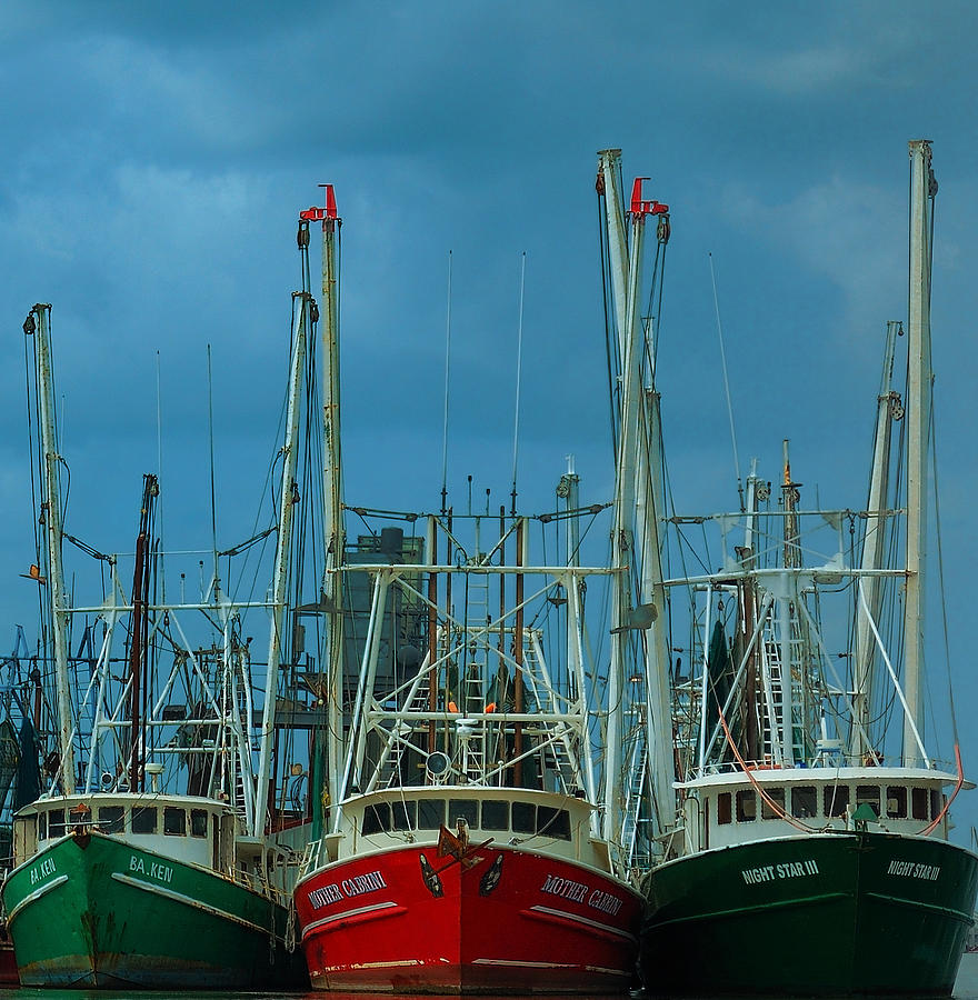 Shrimpers Photograph by Mark Fuller