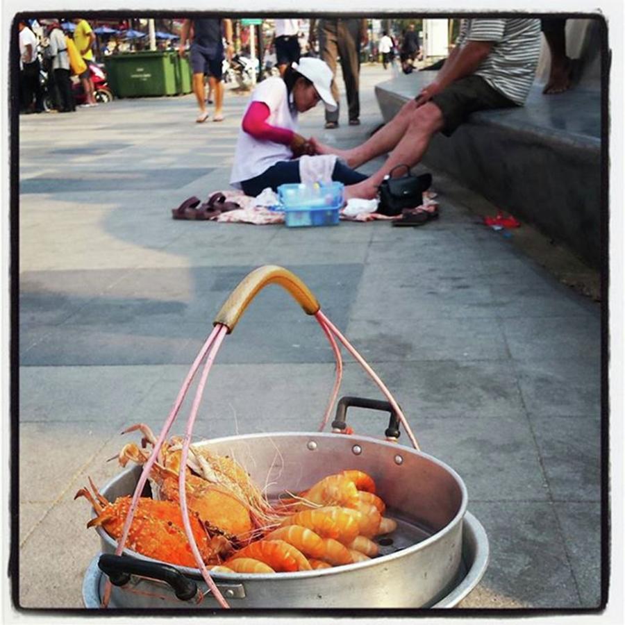 Streetfood Photograph - Shrimping And Crabbing On The by Mr Photojimsf