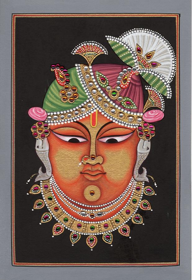 Shrinathji Krishna Hindu Painting Handmade Sreenath Spiritual Srinath ...