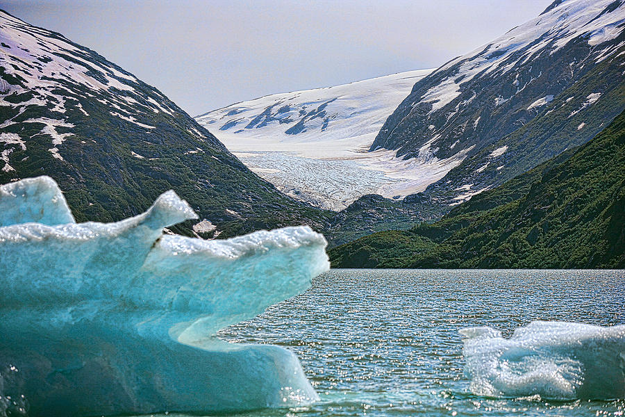 Landscape Photograph - Shrinking Glacier by Chuck Kuhn