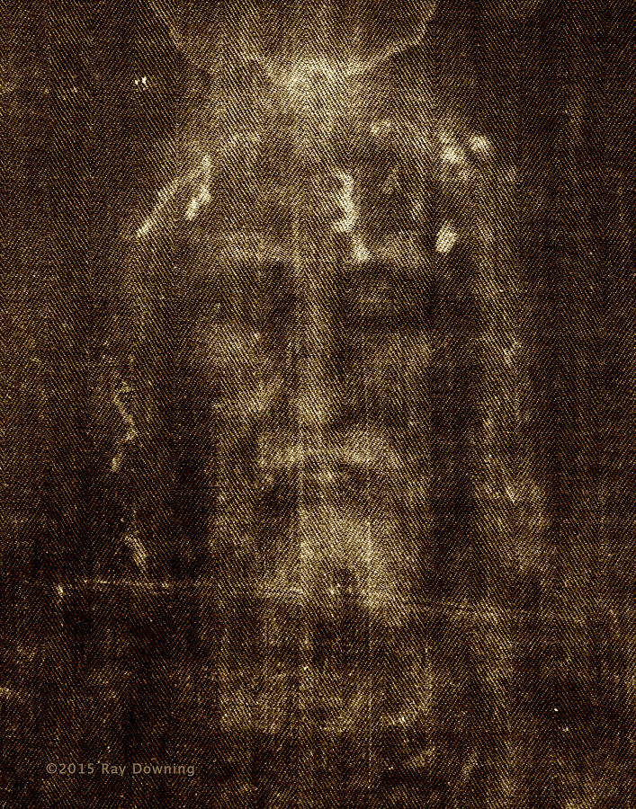 Jesus Christ Digital Art - Shroud of Turin by Ray Downing