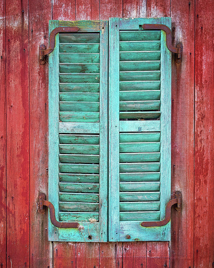 Old Barn Window - Shuttered Photograph by John Vose