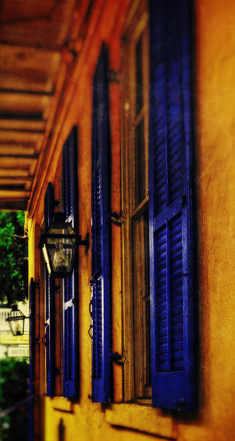 New Orleans Photograph - Shutters and Lamps by Greg and Chrystal Mimbs