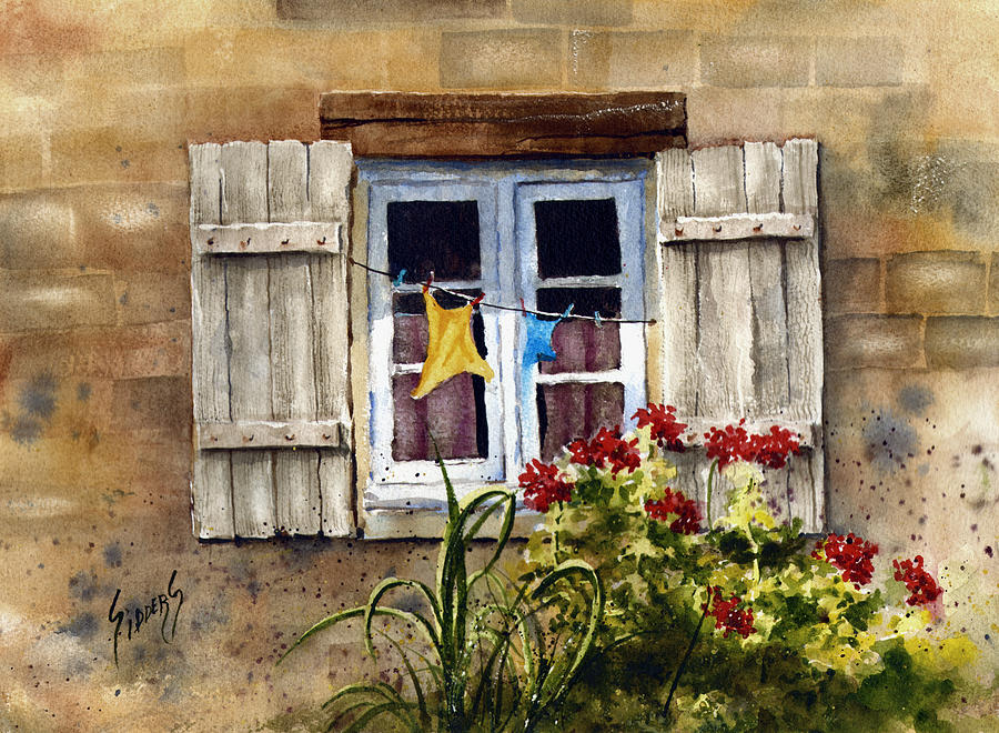 Shutters Painting by Sam Sidders