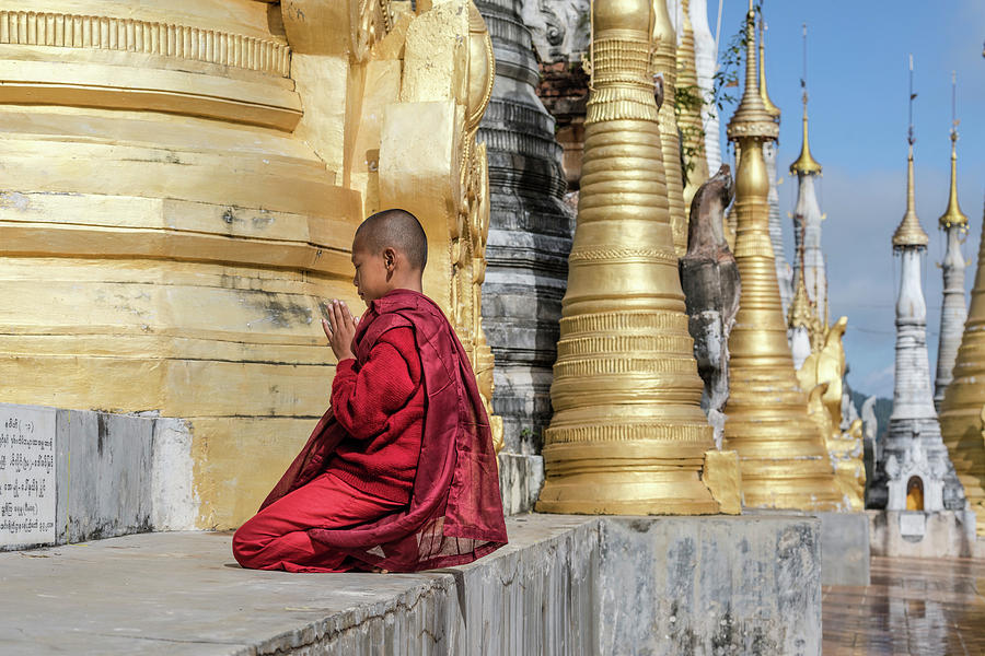 Shwe Indein Pagoda - Myanmar Photograph by Joana Kruse