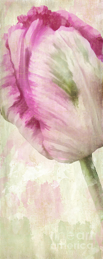 Tulip Painting - Shy I by Mindy Sommers