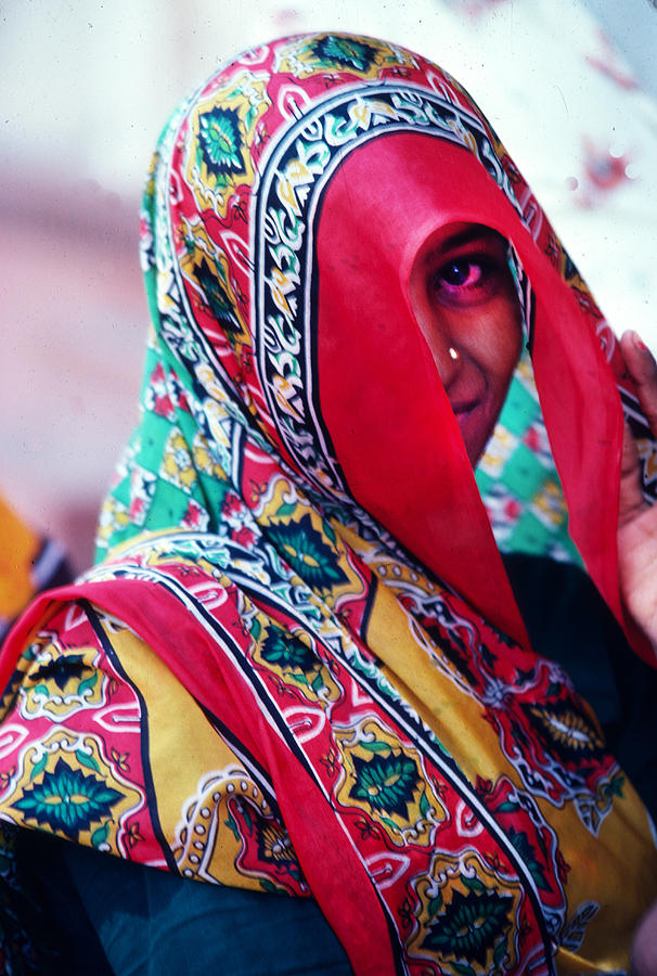 Shy Woman In India Photograph By Carl Purcell - Fine Art America