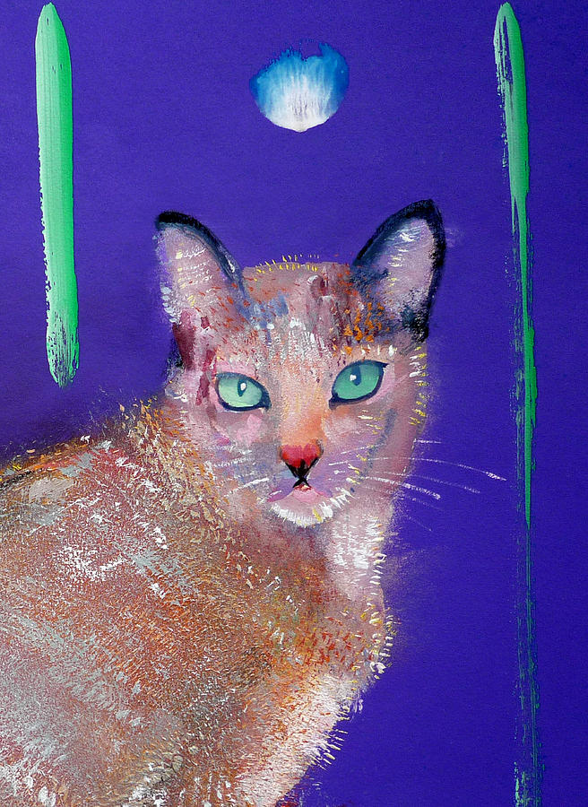 Siamese Cat Painting by Charles Stuart