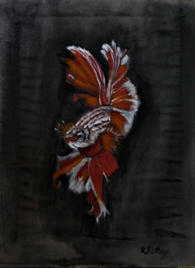 Siamese Fighting Fish Pastel by Richard Le Page