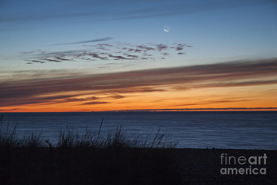 Beach Photograph - Siasconset Beach Nantucket Blue Hour by Kimberly Nyce