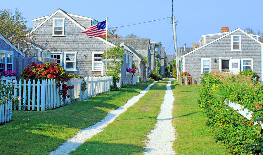 Siasconset Cottages On Nantucket Island Photograph by Images By Stephanie