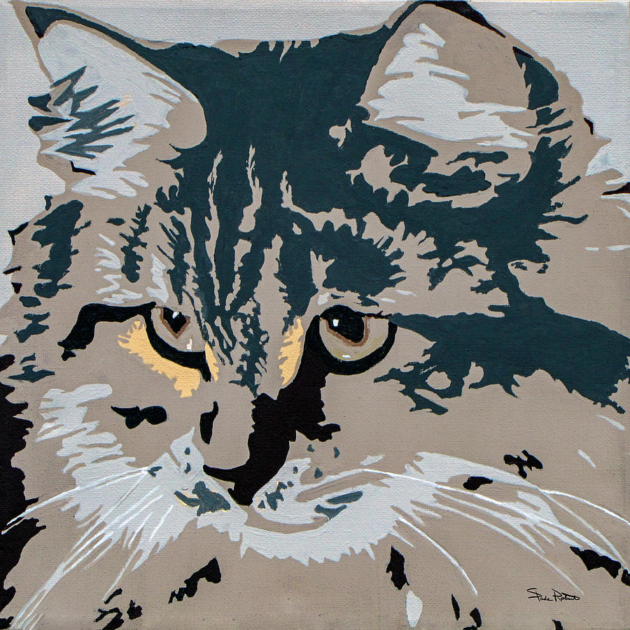 Cat Painting - Siberian Cat by Slade Roberts