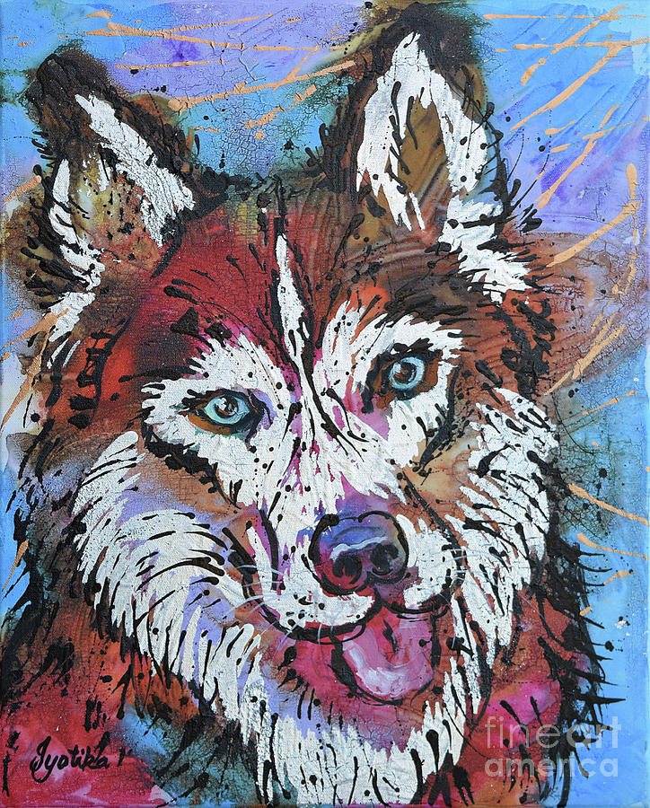 Siberian Husky Painting by Jyotika Shroff
