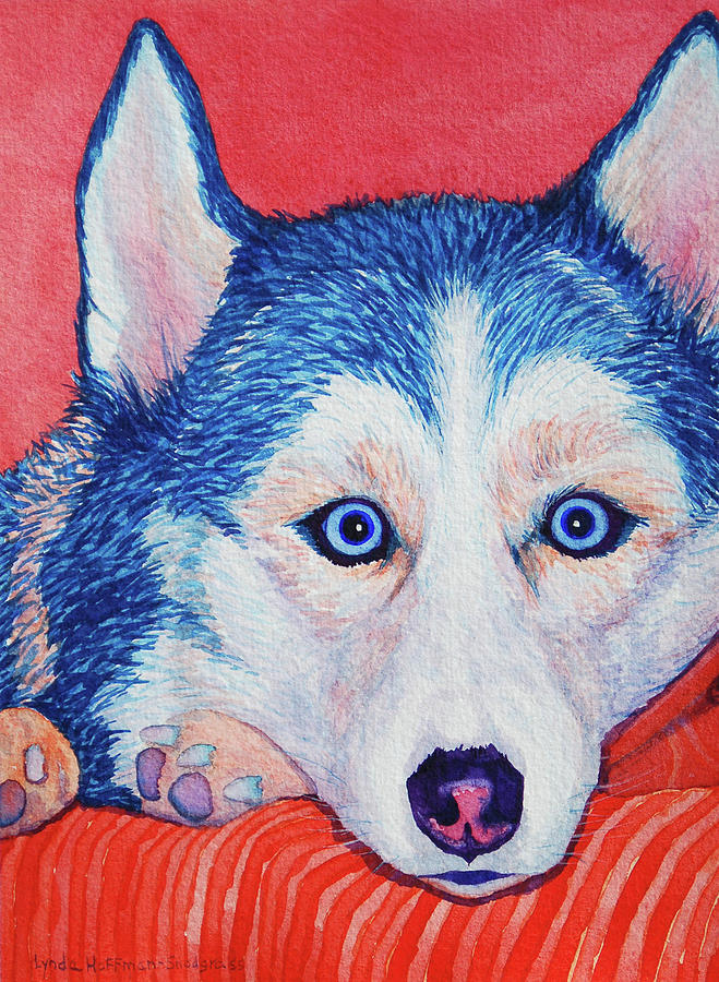 Siberian Husky Painting by Lynda Hoffman-Snodgrass