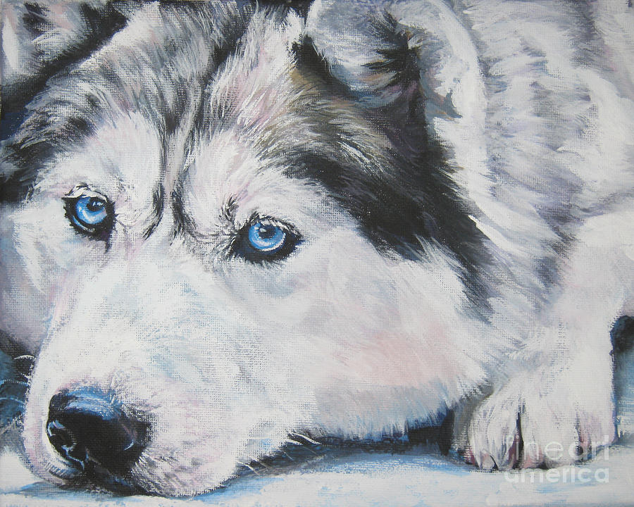 Panting Husky