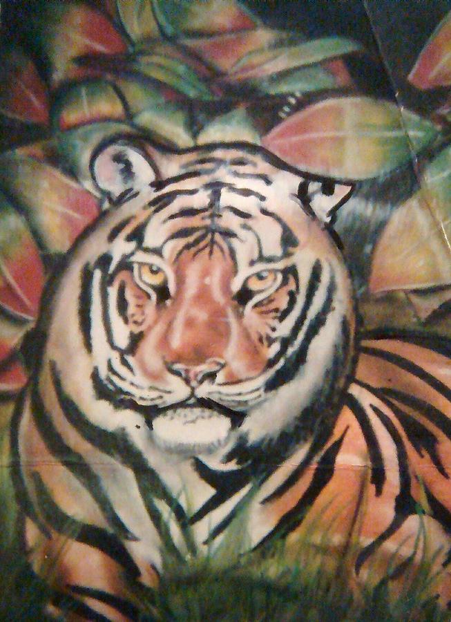 Siberian Tiger Mixed Media by Sylvester Wofford