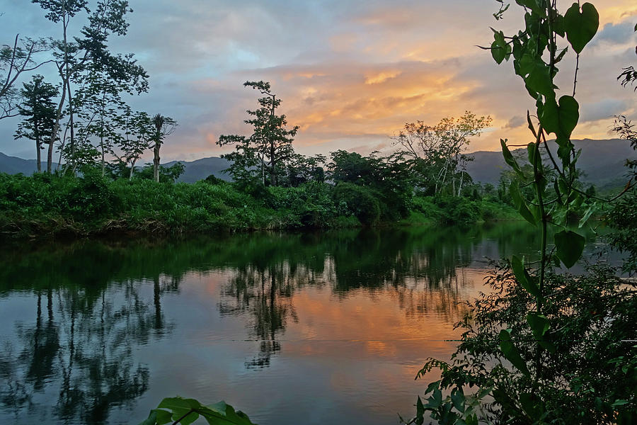 Sibun River Belize Belpmopan Sunset Photograph by Toby McGuire | Fine ...