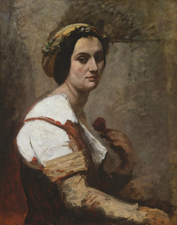 Sibylle Painting by Jean-Baptiste-Camille Corot