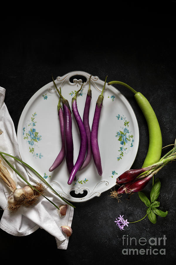 Vegetable Photograph - Sicilian Eggplant by Corina Daniela Obertas
