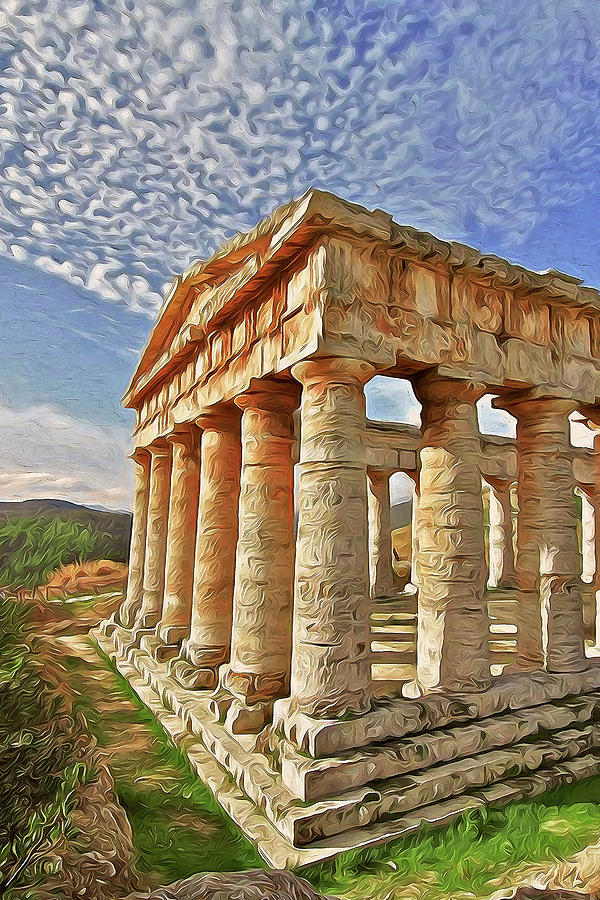 Sicily, Agrigento and the Valley of the Temples - 09 Painting by AM FineArtPrints