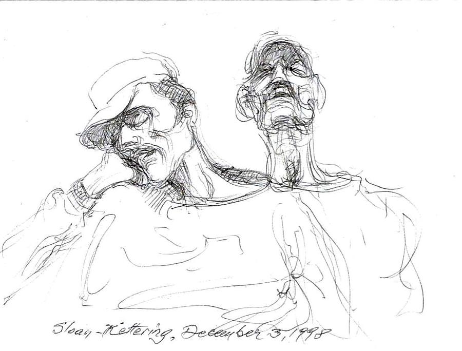 Sketch Drawing - Sick man by Zois Shuttie