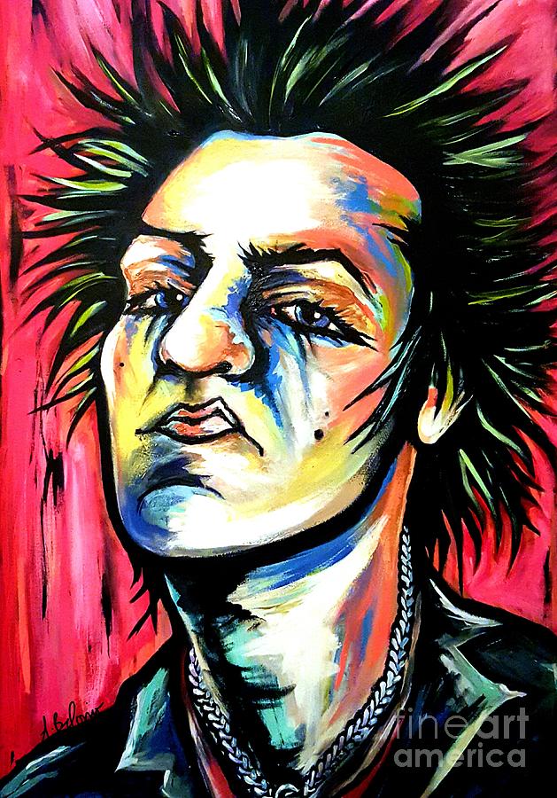 Rock And Roll Painting - Sid Vicious by Amy Belonio
