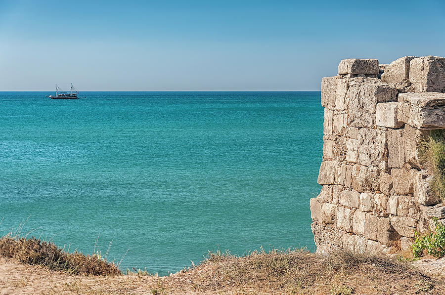 Side Ancient City Wall By The Sea Photograph by Antony McAulay