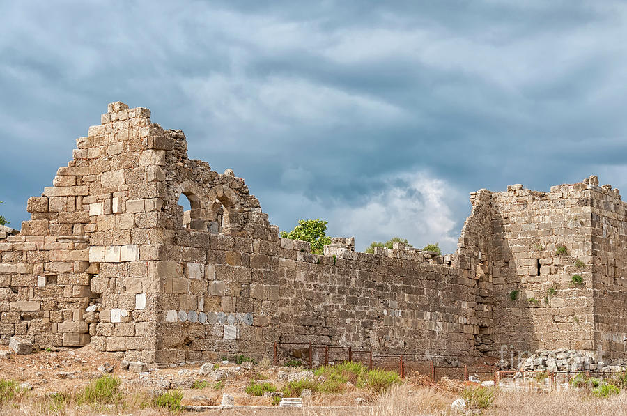 Side Ancient City Walls Photograph by Antony McAulay