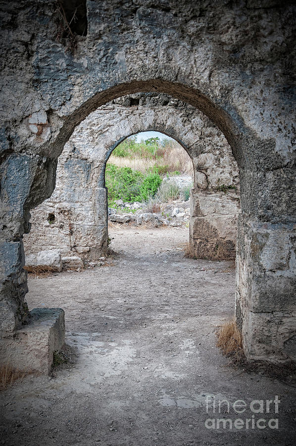 Side Byzantine Hospital Arches Photograph by Antony McAulay