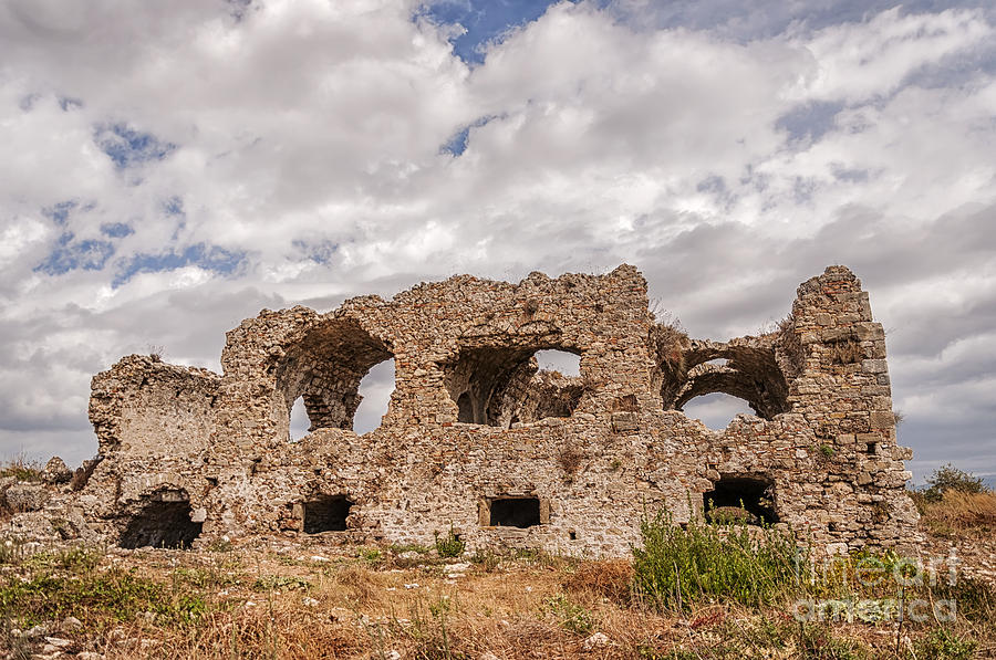 Side Byzantine Hospital Ruins Photograph by Antony McAulay