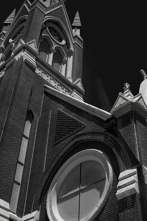 Side Detail St. Matthew Roman Catholic Church- Monroe, LA BNW Photograph by Eugene Campbell