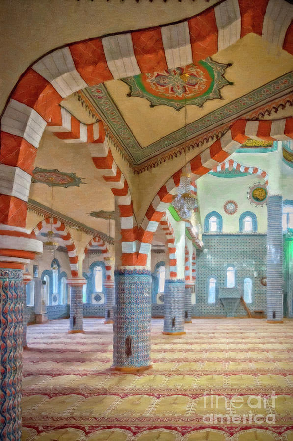 Side Fatith Mosque Digital Painting Painting by Antony McAulay