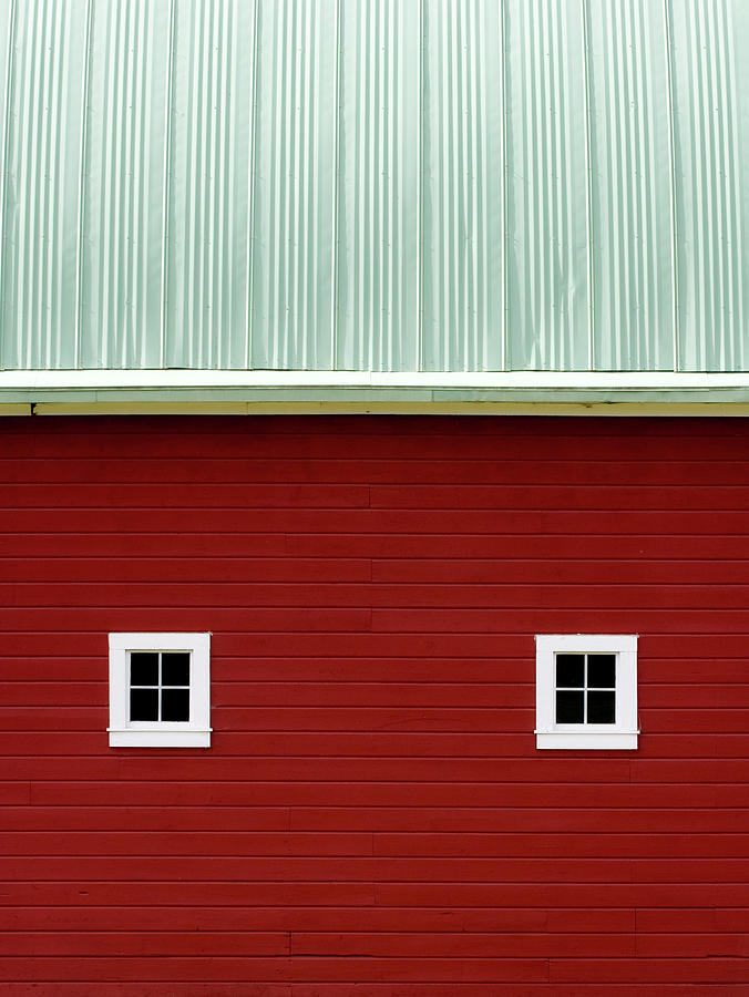 Side of a Big Red Barn in the Palouse Photograph by Carol Leigh