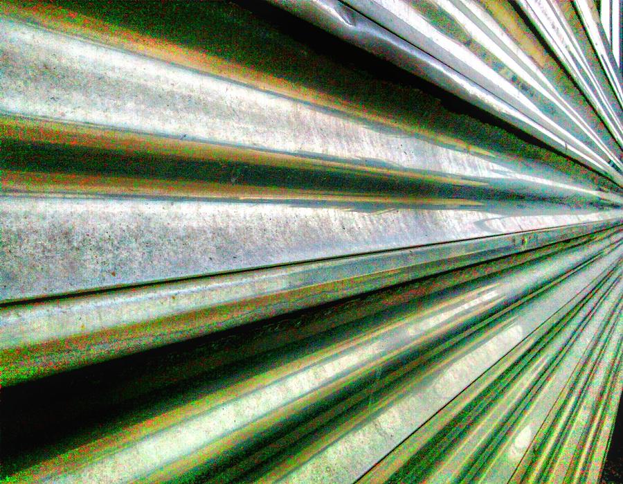 Car Photograph - Side Of Rail Car The Silver Gleam by Dustin Soph