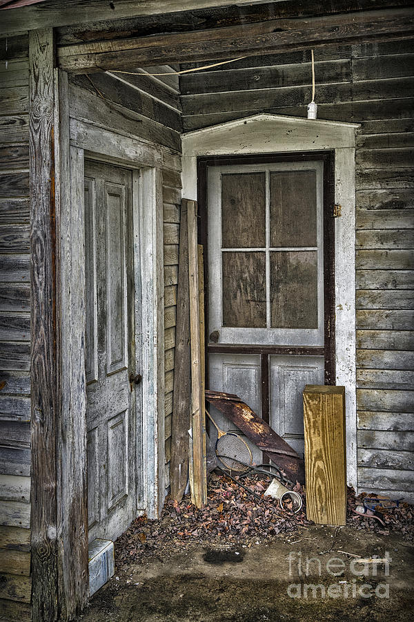 Side Porch Doors Photograph by Walt Foegelle