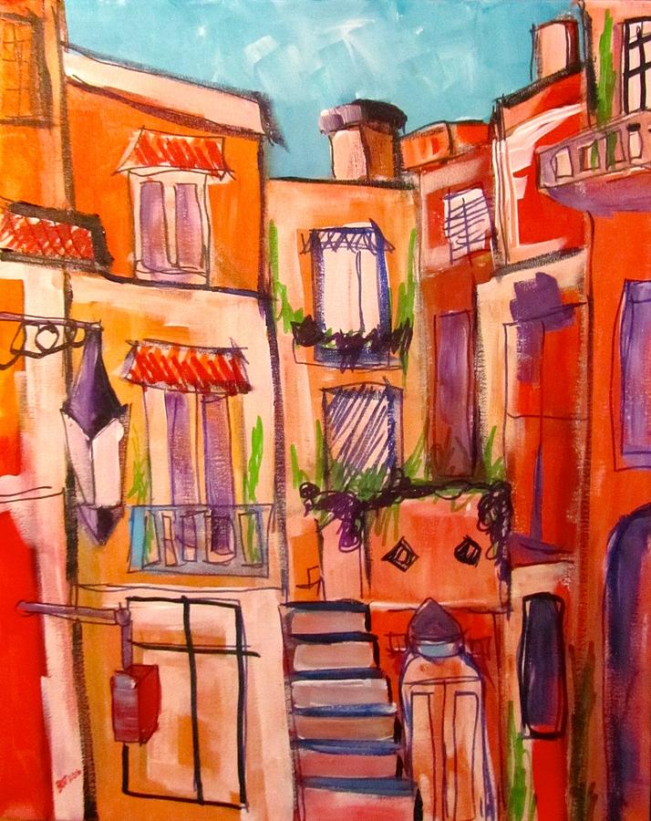 Side Street Painting by Barbara OToole