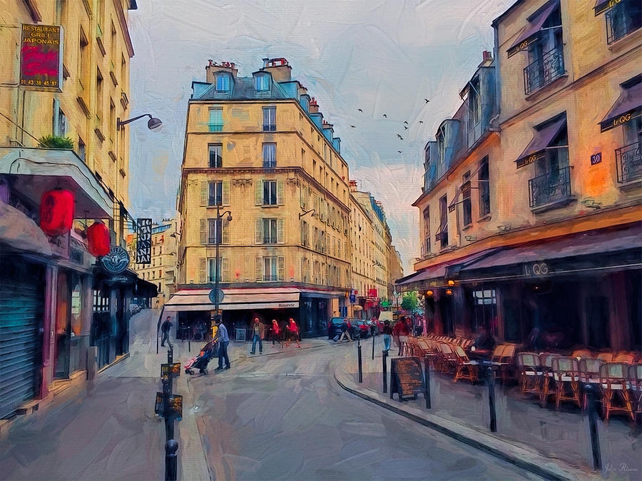 Side Street in Paris Photograph by John Rivera