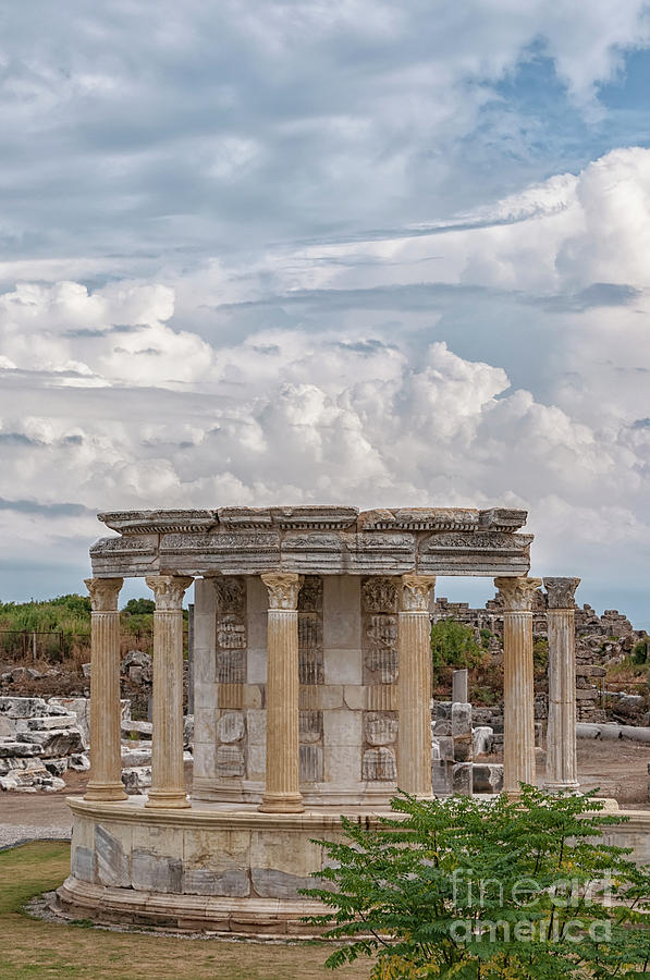 Side Temple of Tyche Photograph by Antony McAulay