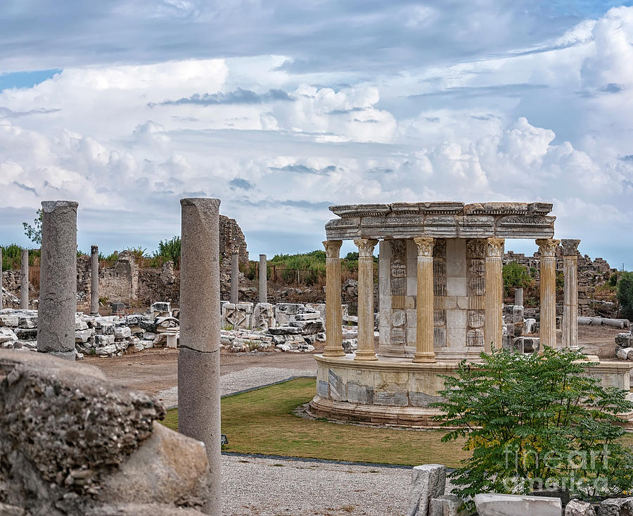 Side Temple of Tyche Ruins Photograph by Antony McAulay