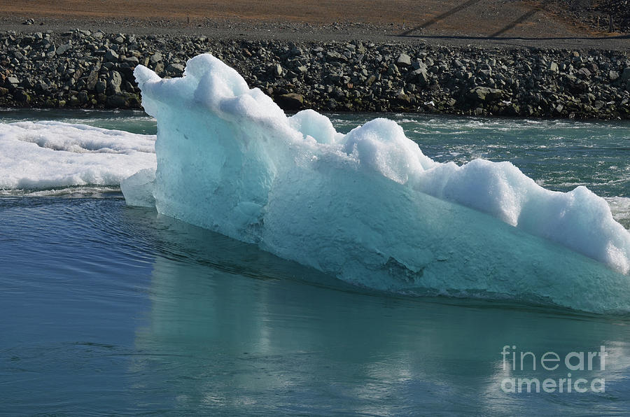 Side view of a stunning Iceberg in a lagoon Photograph by DejaVu Designs