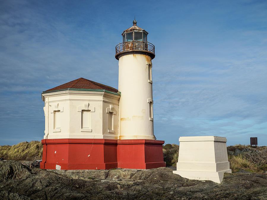 Side View of Coquille River Lighthouse Photograph by Greg Nyquist