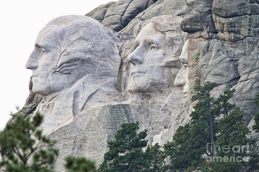 Side View of Mount Rushmore  8696 Photograph by Jack Schultz